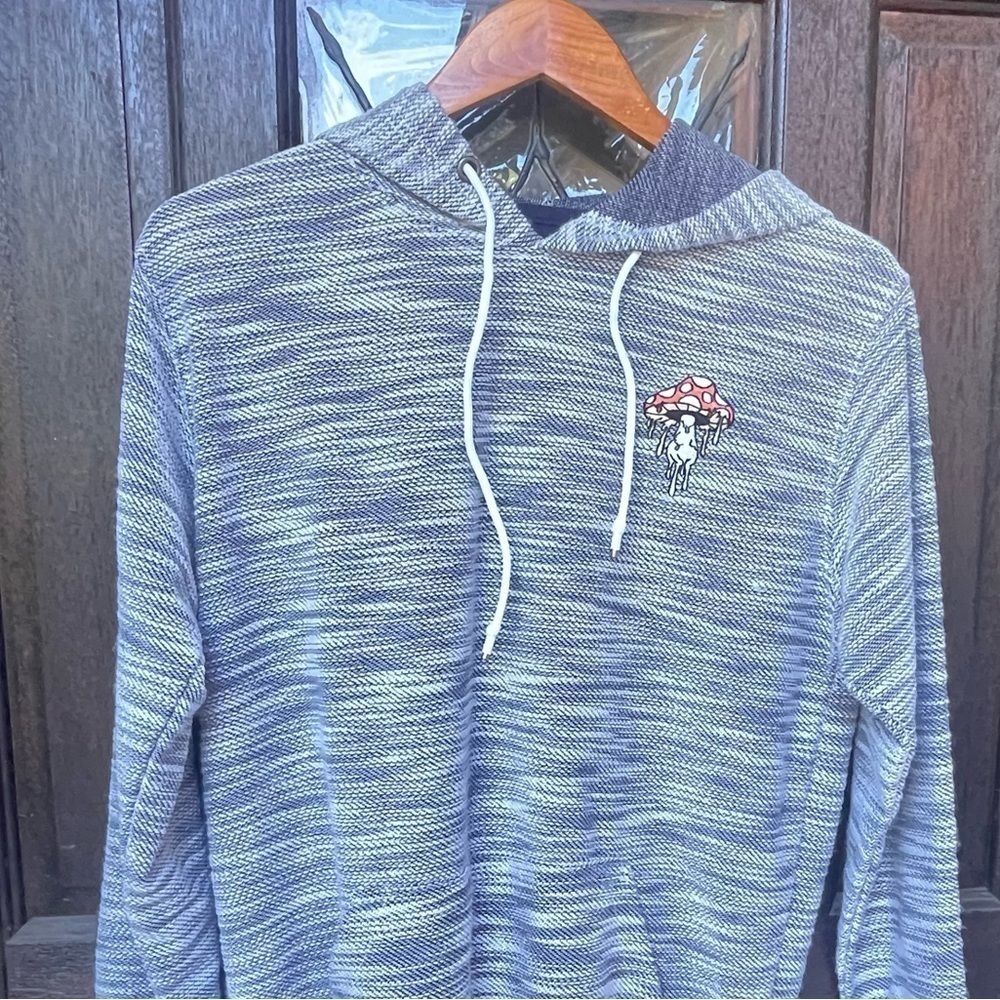 Dikotomy Pullover Hoodie Size M Melting Mushroom Navy & White - Picture 8 of 10